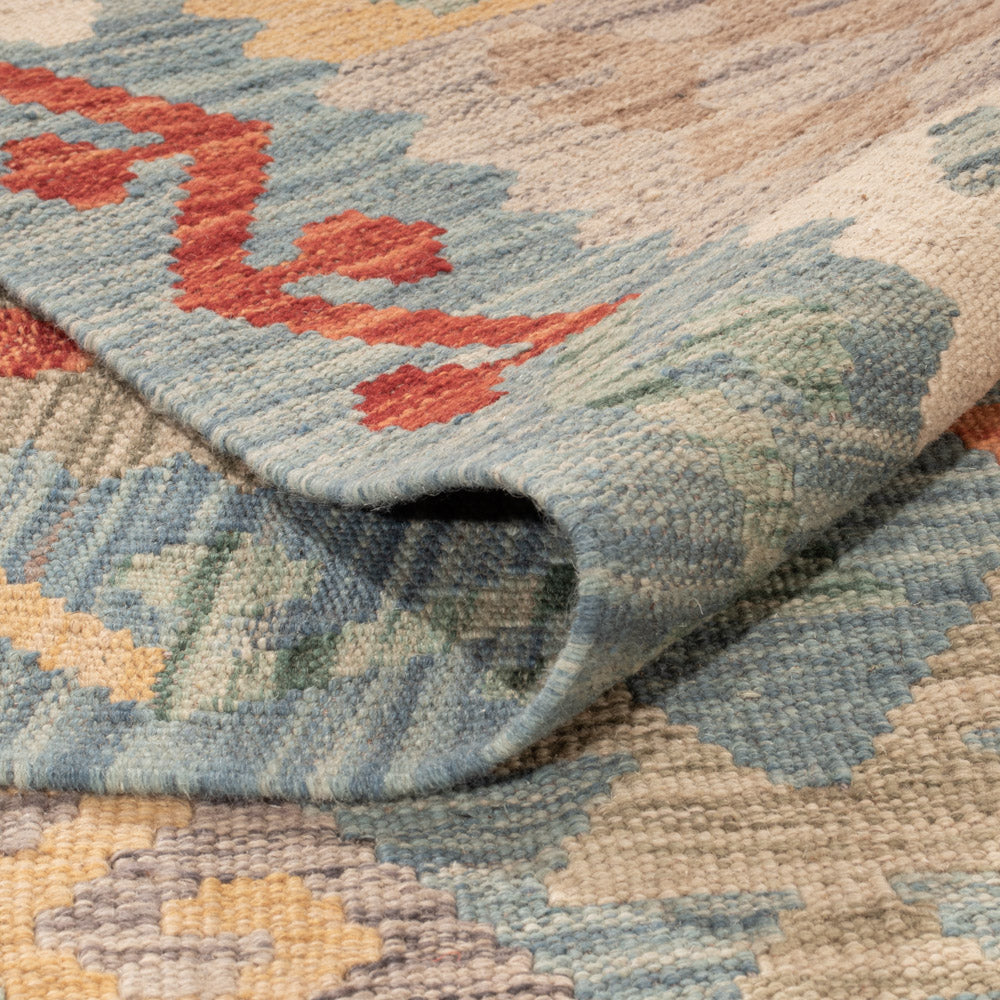 Kelim Teppich - Splash - 246 x 176 cm - bunt