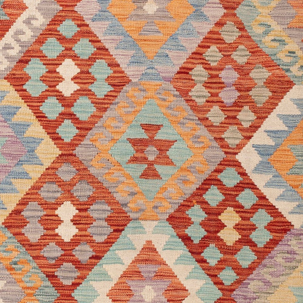 Kelim Teppich - Splash - 198 x 148 cm - bunt