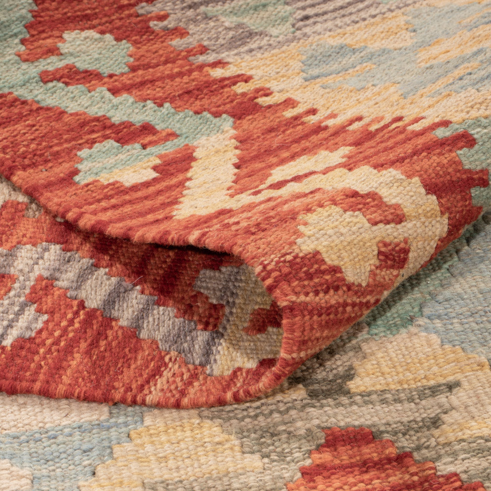 Kelim Teppich - Splash - 199 x 151 cm - bunt