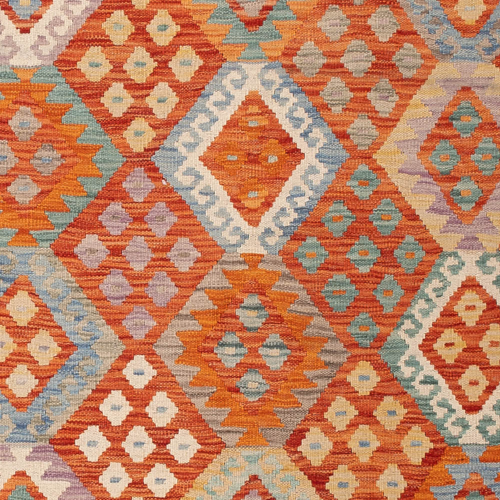 Kelim Teppich - Splash - 203 x 155 cm - bunt