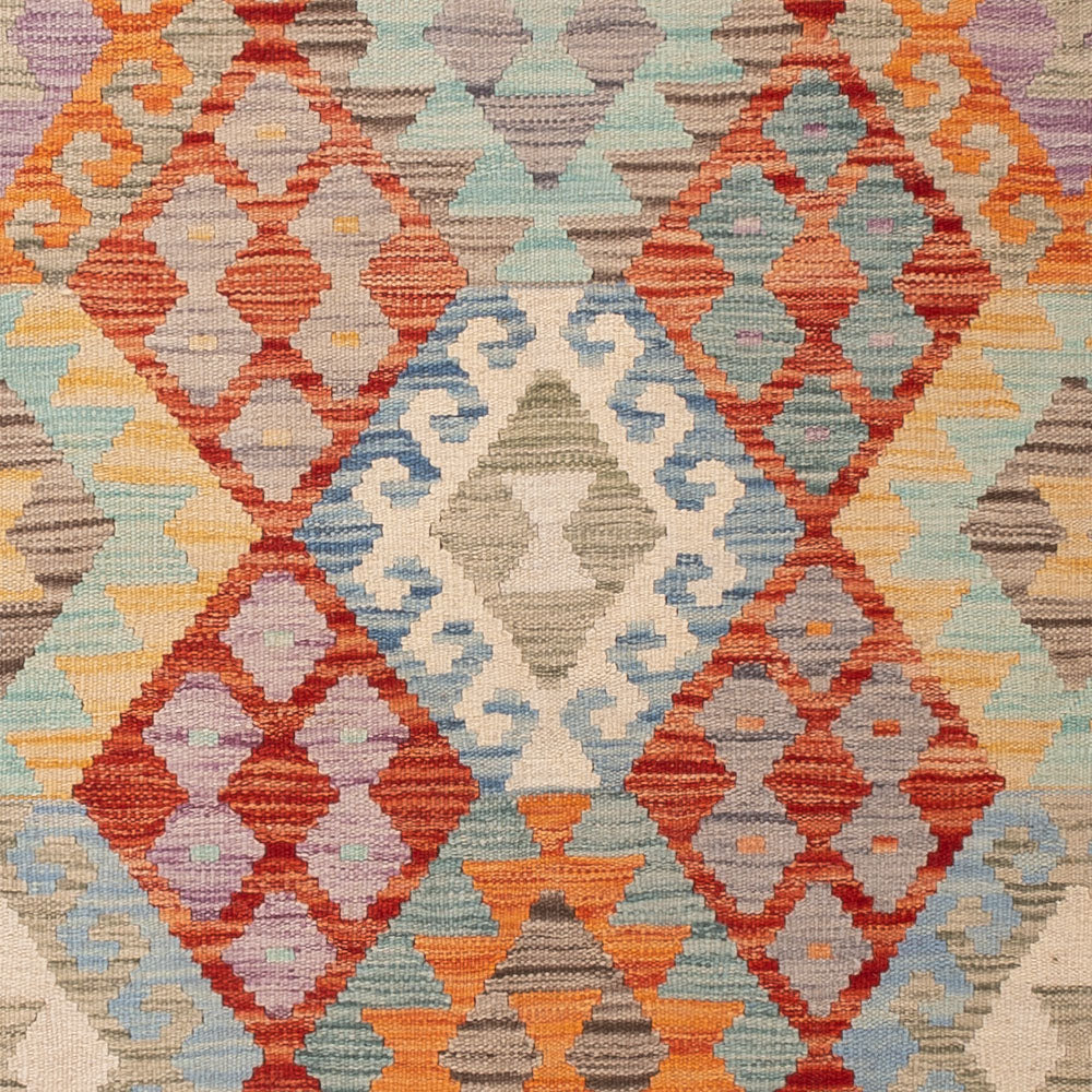 Kelim Teppich - Splash - 194 x 147 cm - bunt