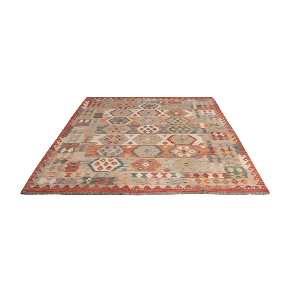 Kelim Teppich - Splash - 249 x 178 cm - bunt