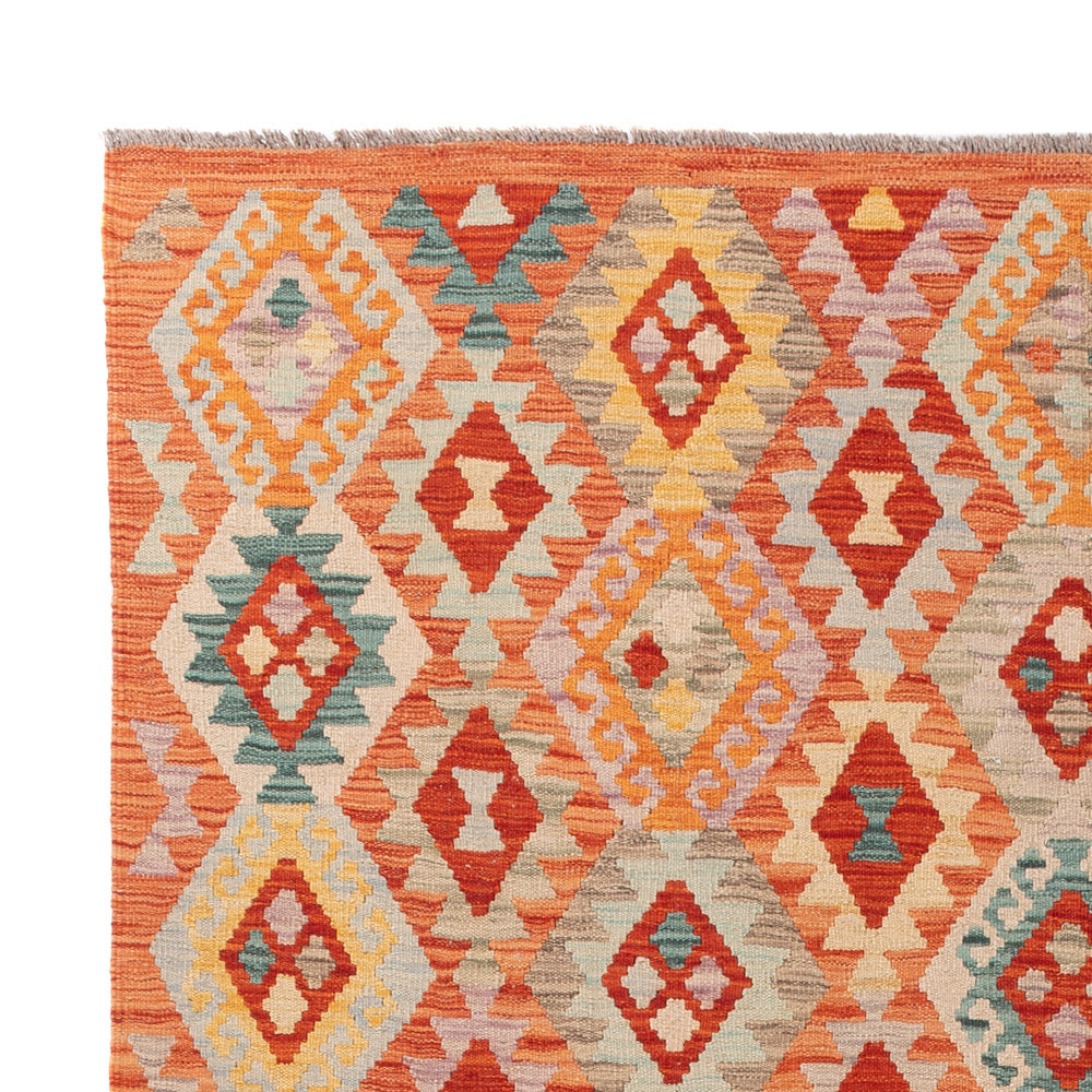 Kelim Teppich - Splash - 247 x 179 cm - bunt