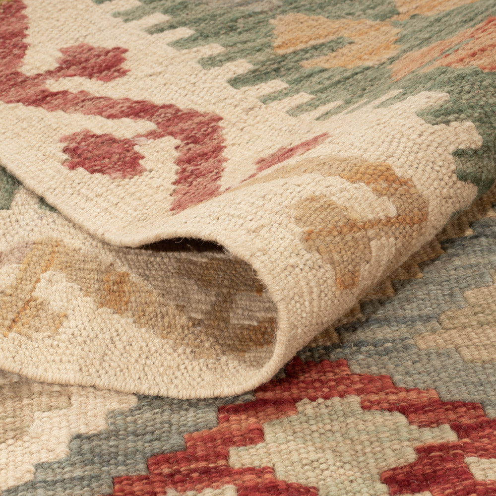 Kelim Teppich - Splash - 198 x 146 cm - bunt