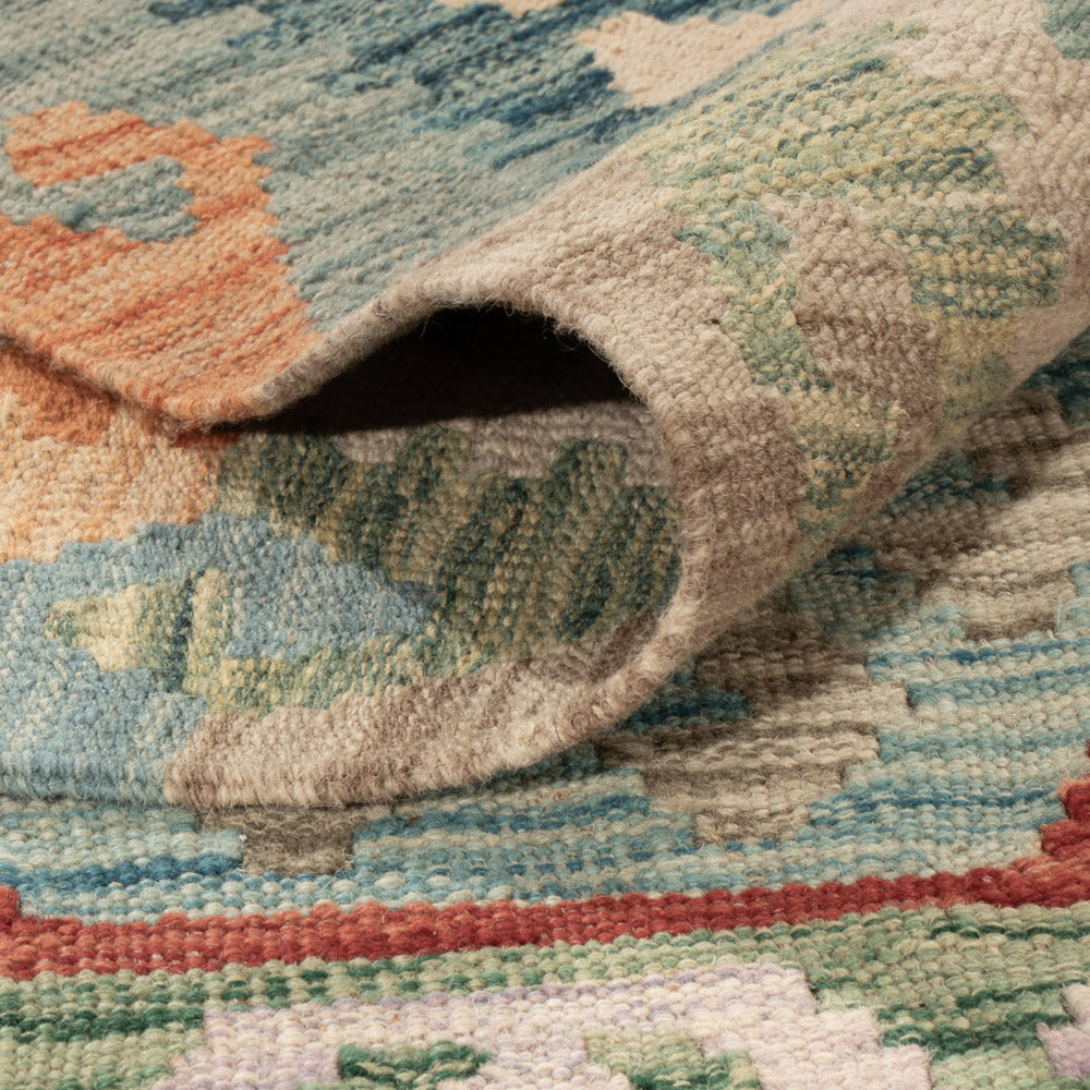 Kelim Teppich - Splash - 194 x 156 cm - bunt