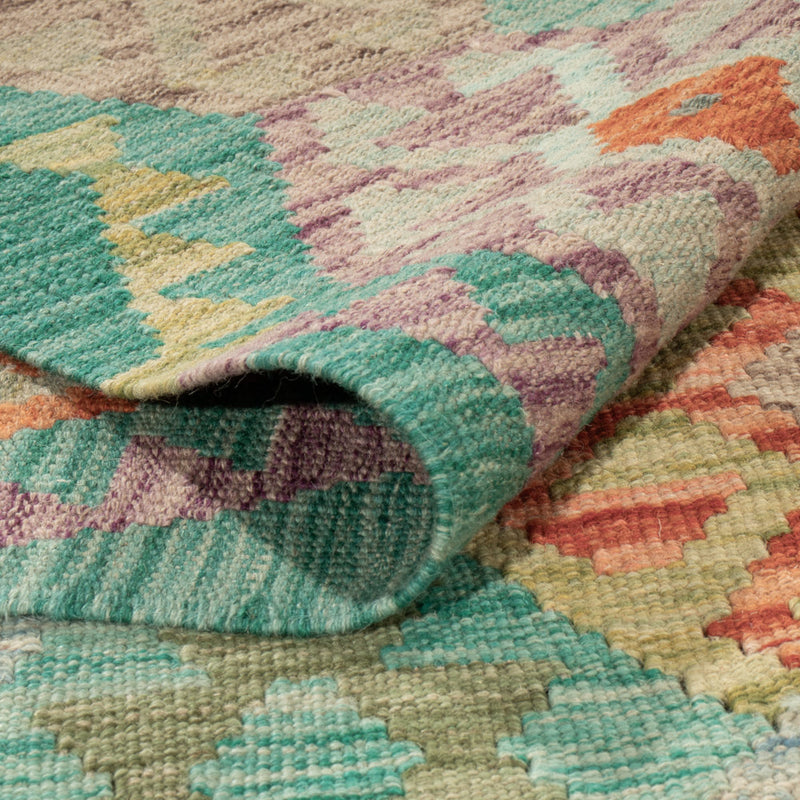 Kelim Teppich - Splash - 193 x 151 cm - bunt