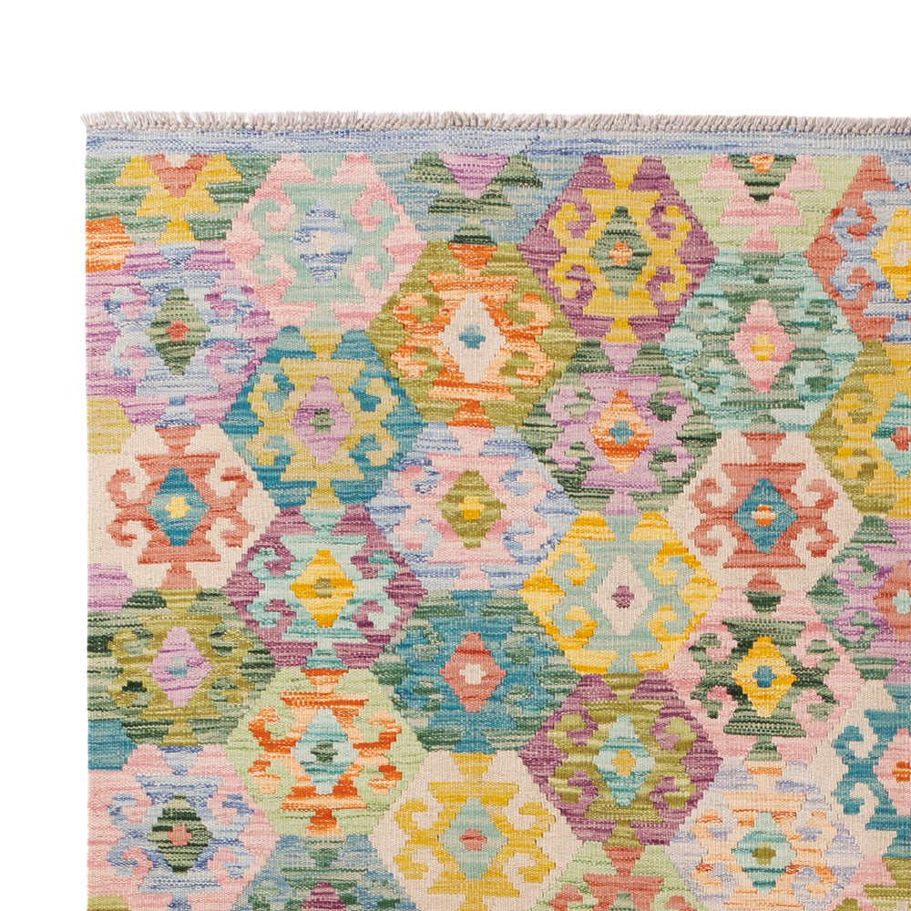 Kelim Teppich - Splash - 243 x 180 cm - bunt