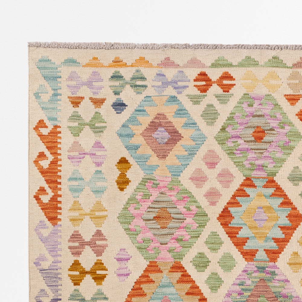 Kelim Teppich - Splash - 253 x 174 cm - bunt