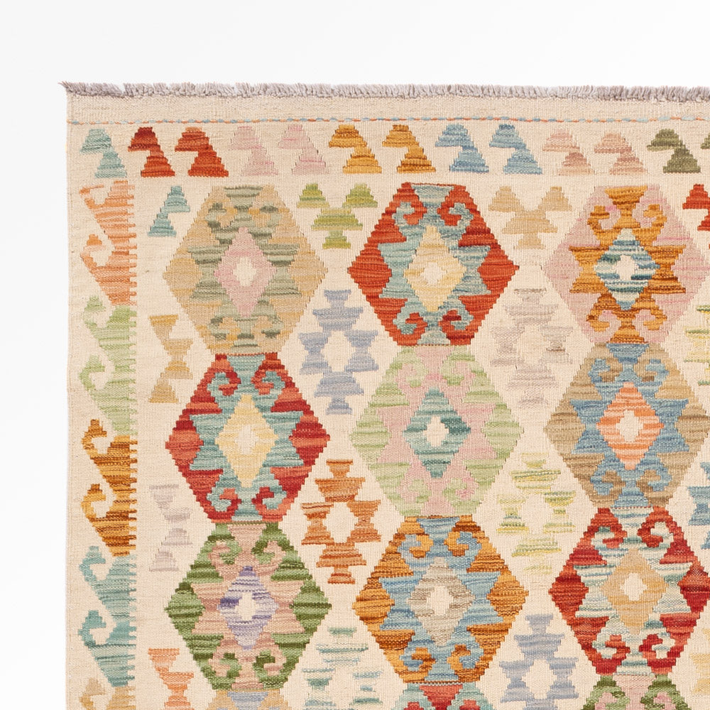 Kelim Teppich - Splash - 247 x 181 cm - bunt