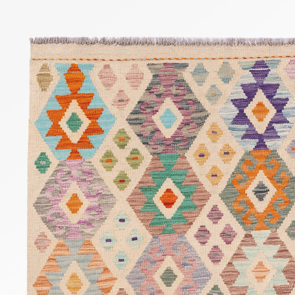 Kelim Teppich - Splash - 241 x 171 cm - bunt