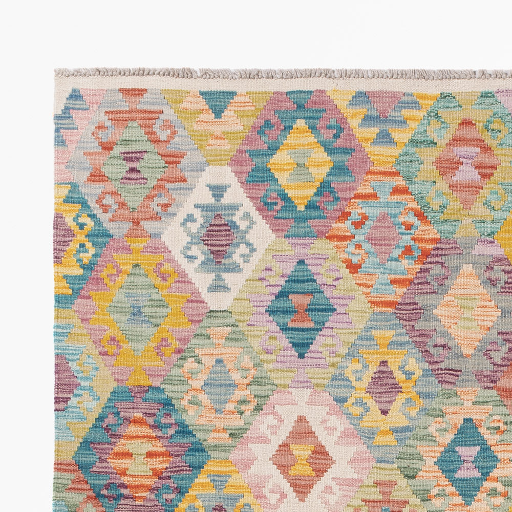 Kelim Teppich - Splash - 241 x 182 cm - bunt