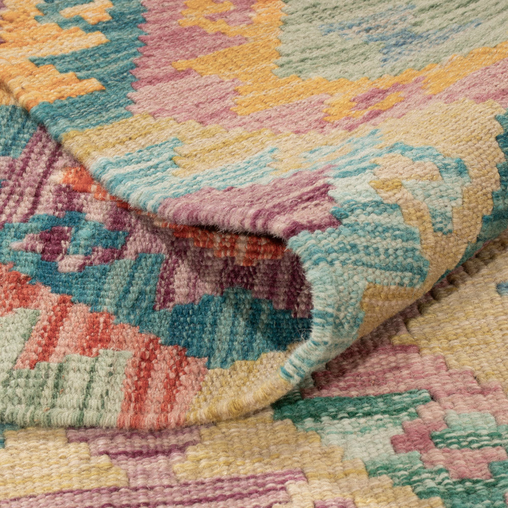 Kelim Teppich - Splash - 241 x 182 cm - bunt
