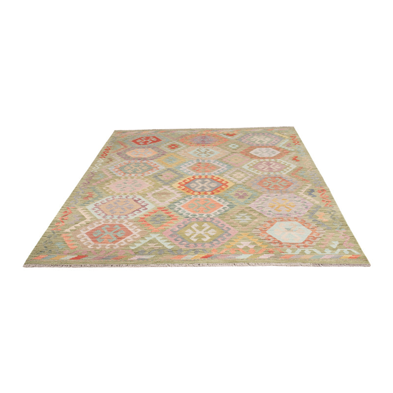 Kelim Teppich - Splash - 252 x 178 cm - bunt