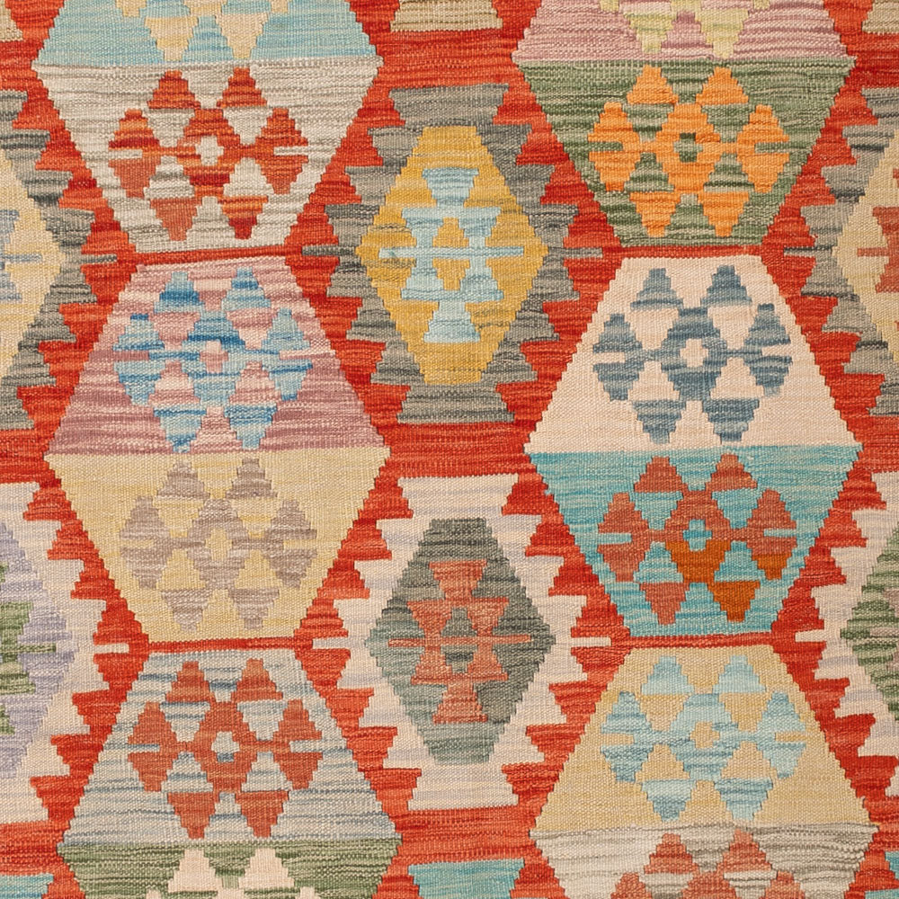 Kelim Teppich - Splash - 238 x 183 cm - bunt