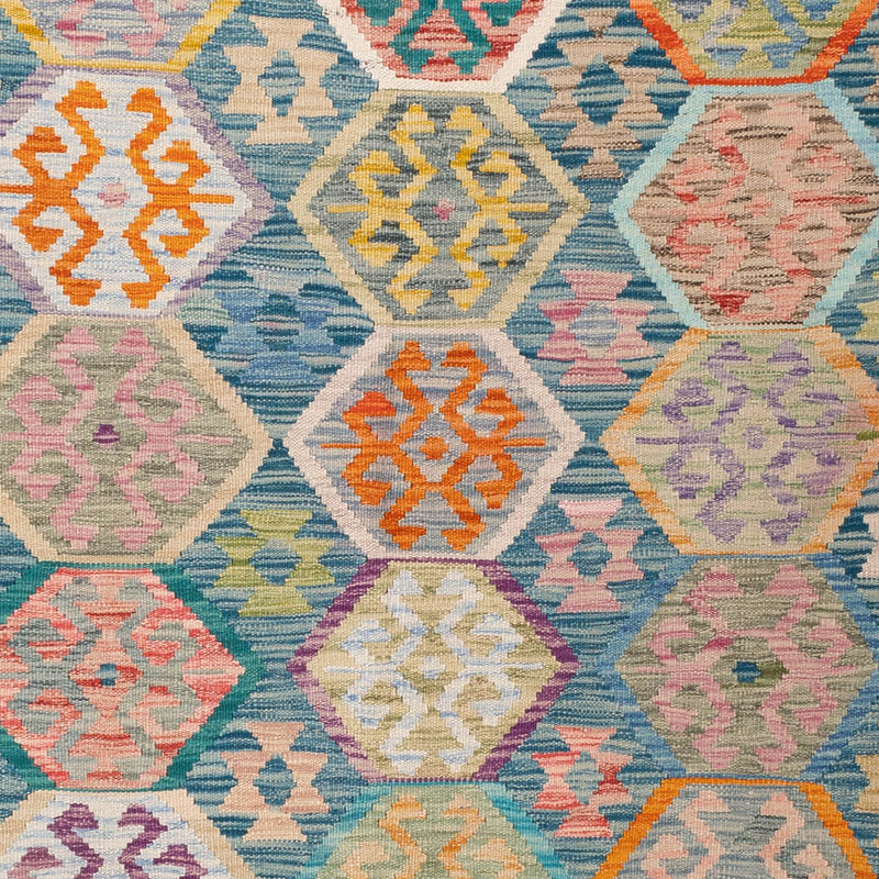 Kelim Teppich - Splash - 254 x 180 cm - bunt
