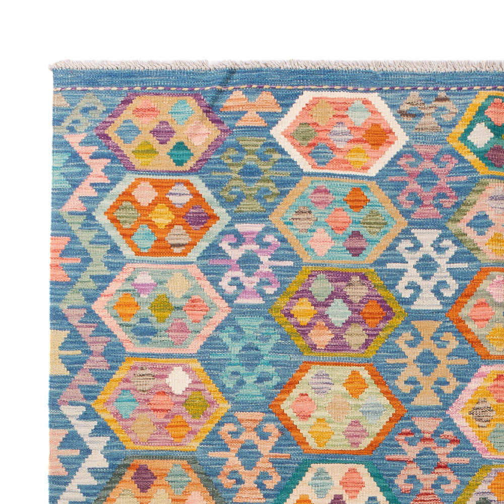 Kelim Teppich - Splash - 242 x 175 cm - bunt