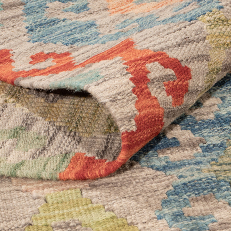 Kelim Teppich - Splash - 252 x 185 cm - bunt