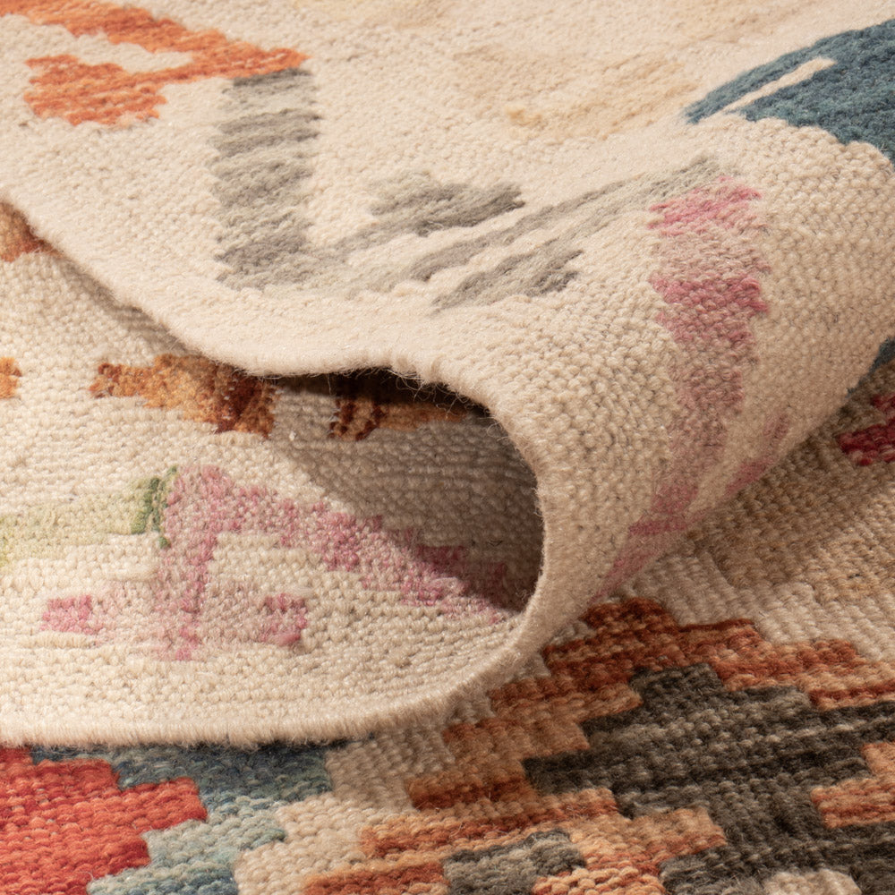 Kelim Teppich - Splash - 248 x 180 cm - bunt