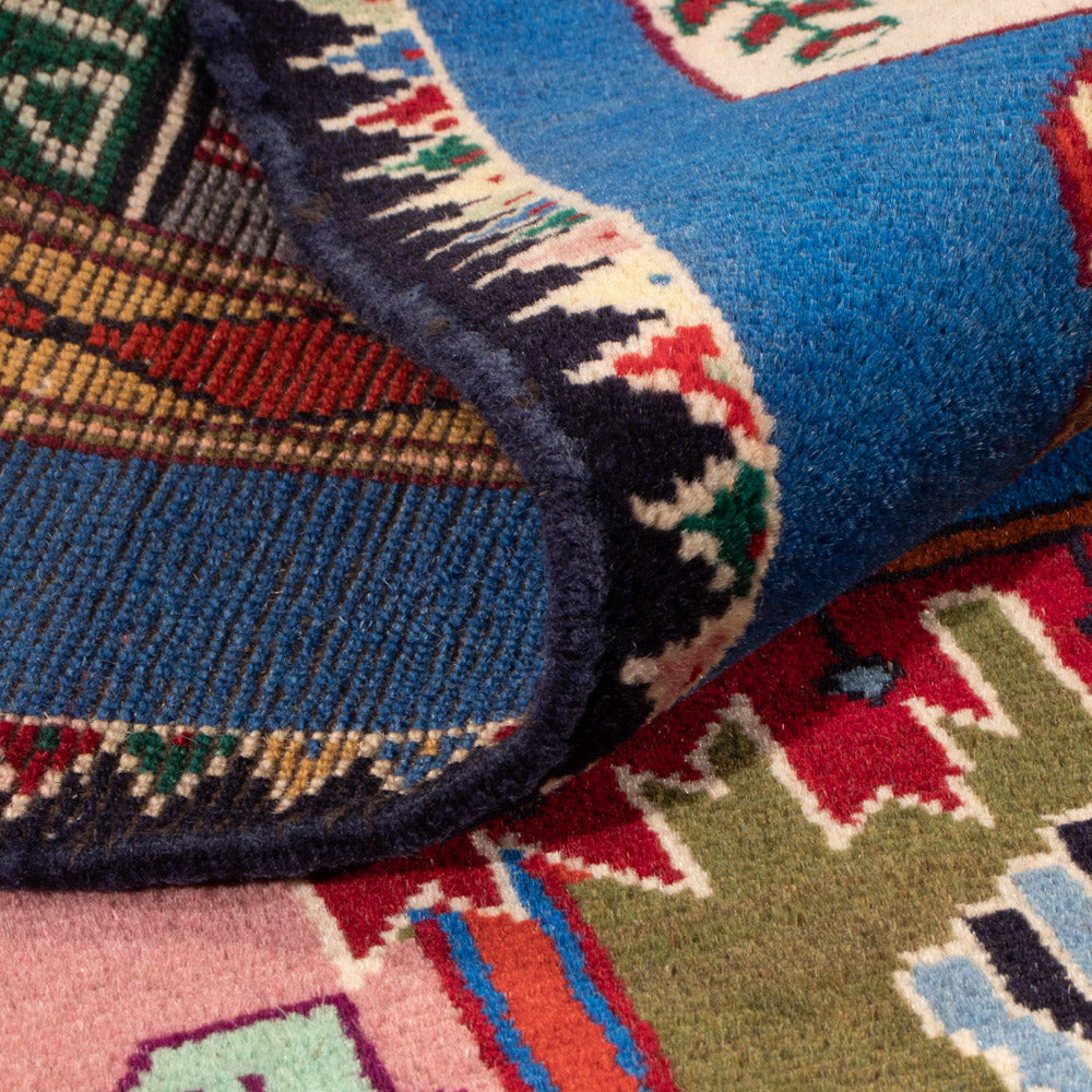 Belutsch Teppich - 140 x 90 cm - blau