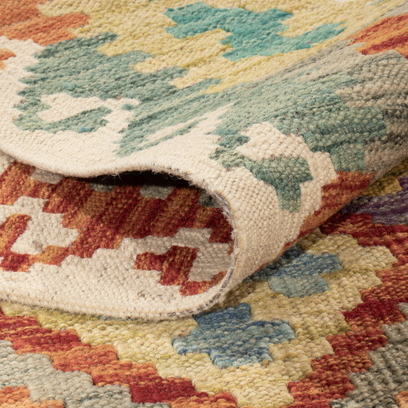 Kelim Teppich - Splash - 198 x 160 cm - bunt