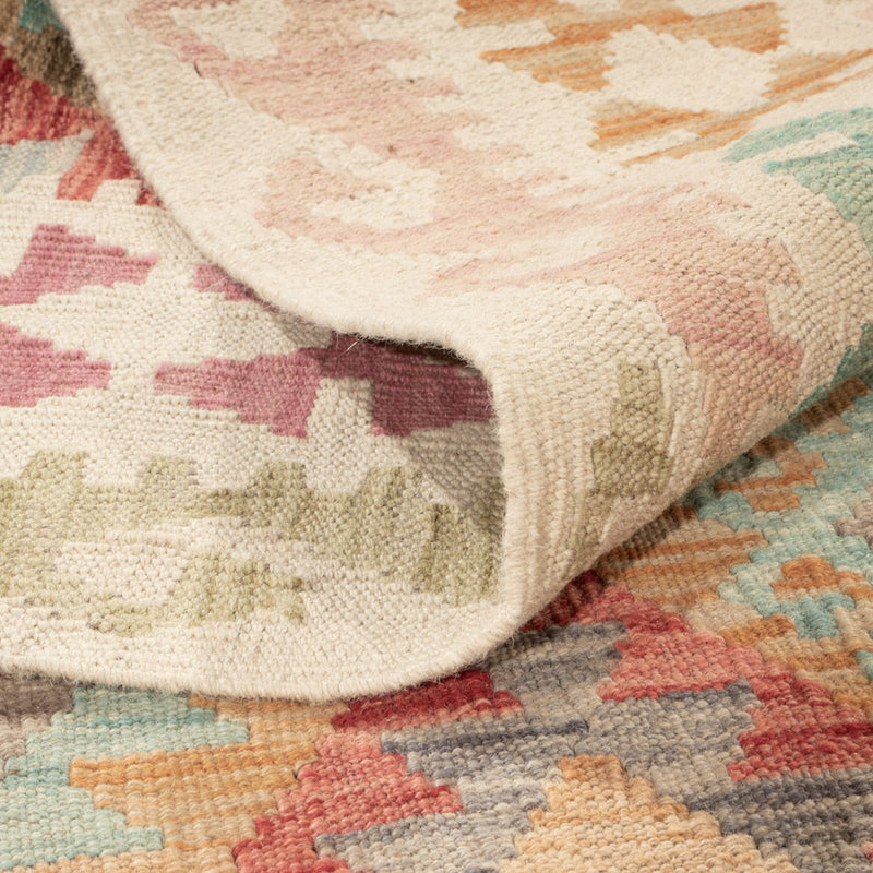 Kelim Teppich - Splash - 198 x 154 cm - bunt