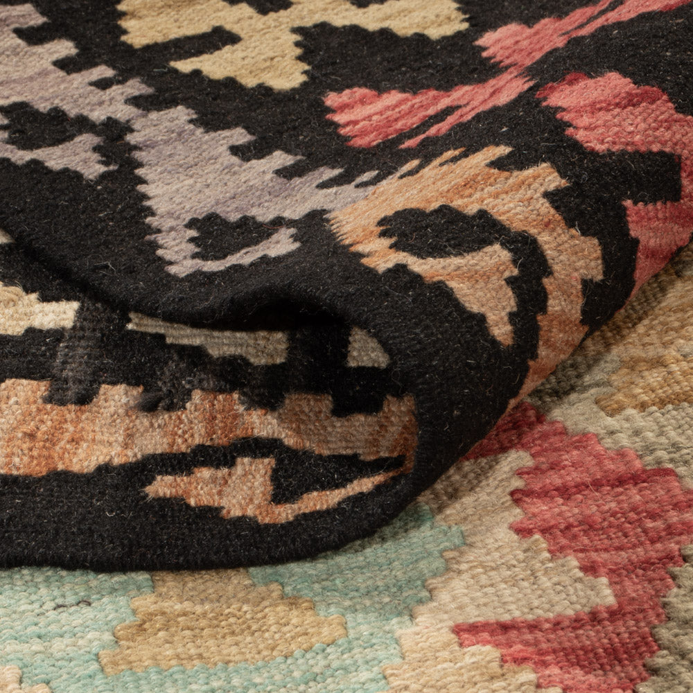 Kelim Teppich - Splash - 209 x 148 cm - bunt