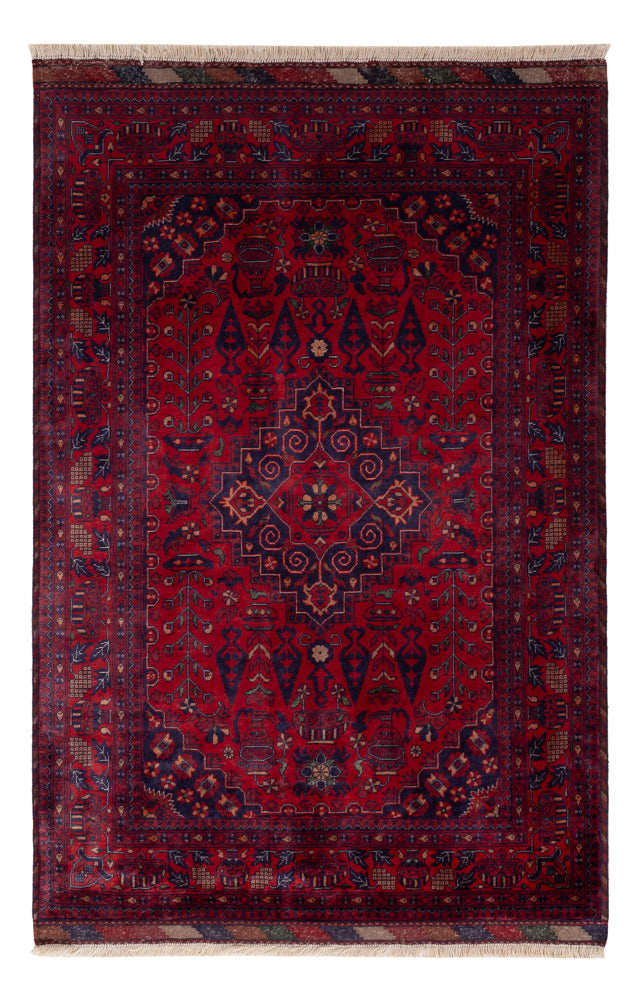 Afghan Teppich - Royal - 150 x 100 cm - rot