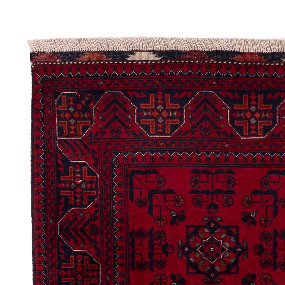 Afghansk matta - Kungliga - 141 x 100 cm - röd