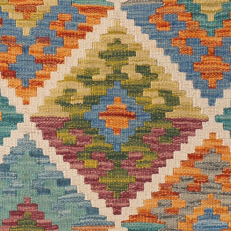 Kelim Teppich - Splash - 147 x 105 cm - bunt