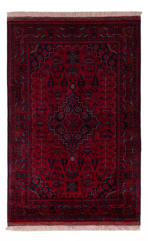 Afghan Teppich - Royal - 154 x 101 cm - rot