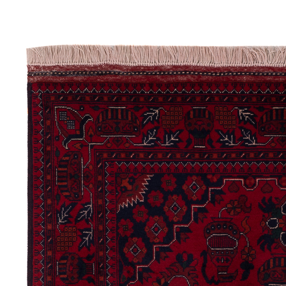 Afghansk matta - Kungliga - 154 x 101 cm - röd