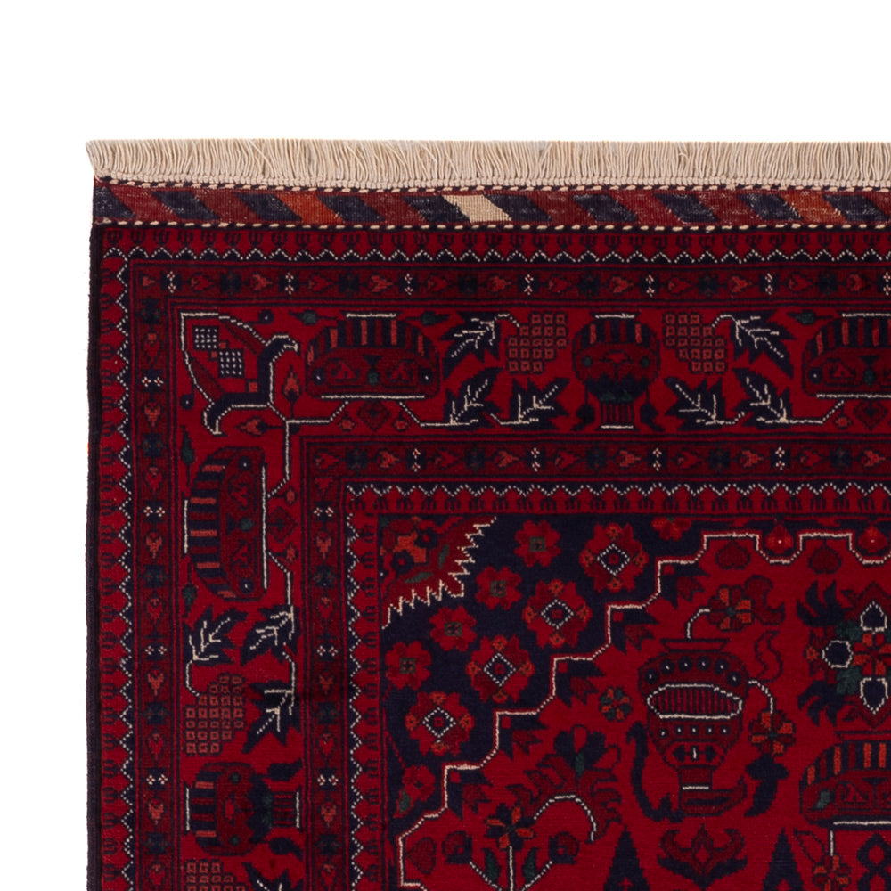 Afghansk matta - Kungliga - 148 x 104 cm - röd
