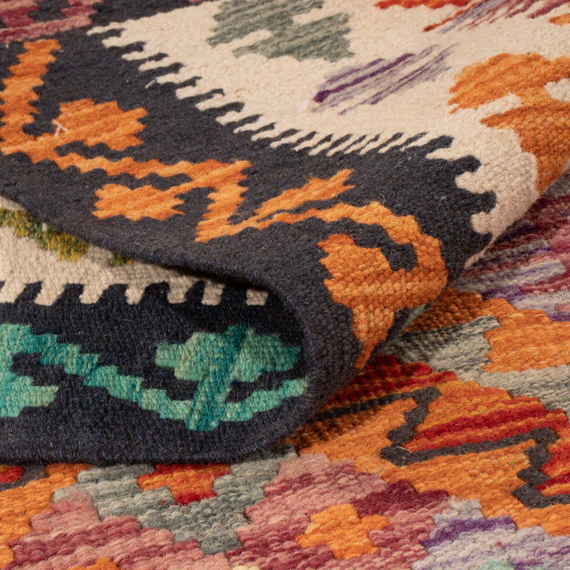 Kelim Teppich - Splash - 155 x 99 cm - bunt