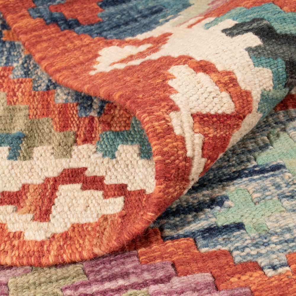 Kelim Teppich - Splash - 160 x 98 cm - bunt
