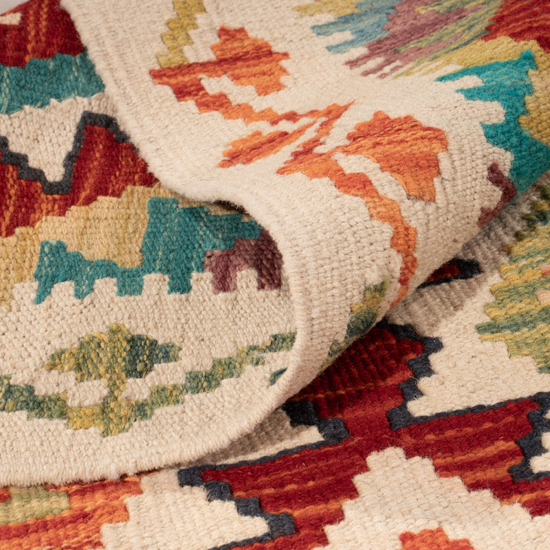 Kelim Teppich - Splash - 150 x 106 cm - bunt