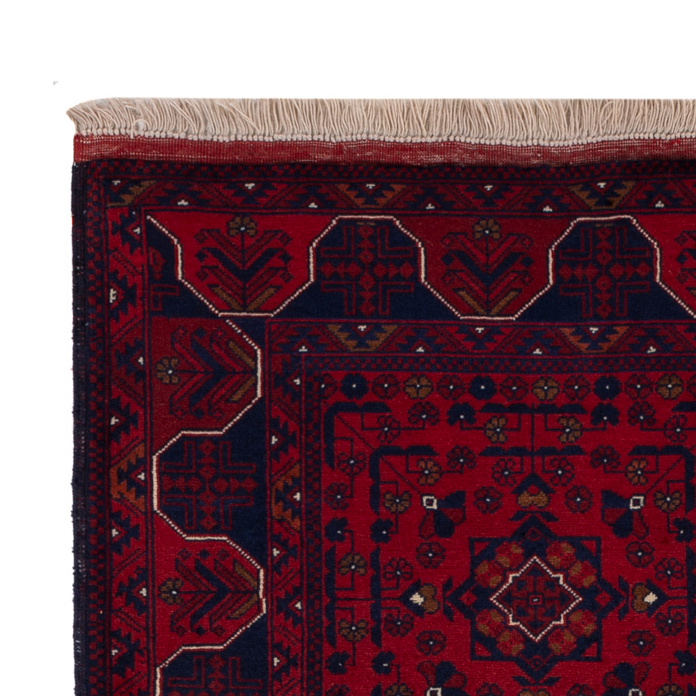 Afghansk matta - Kungliga - 148 x 104 cm - röd