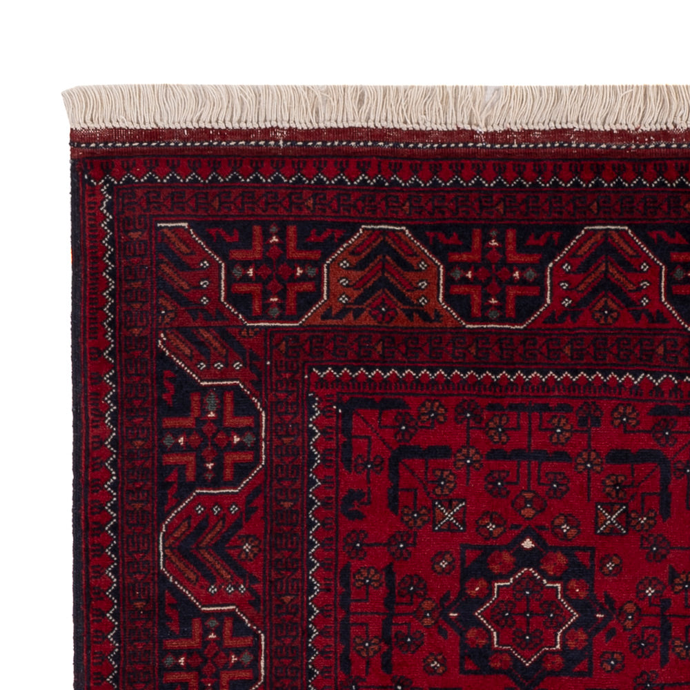 Afghansk matta - Kungliga - 138 x 101 cm - röd