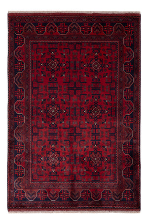 Afghan Teppich - Royal - 148 x 100 cm - rot