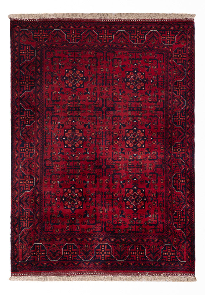 Afghan Teppich - Royal - 138 x 101 cm - rot