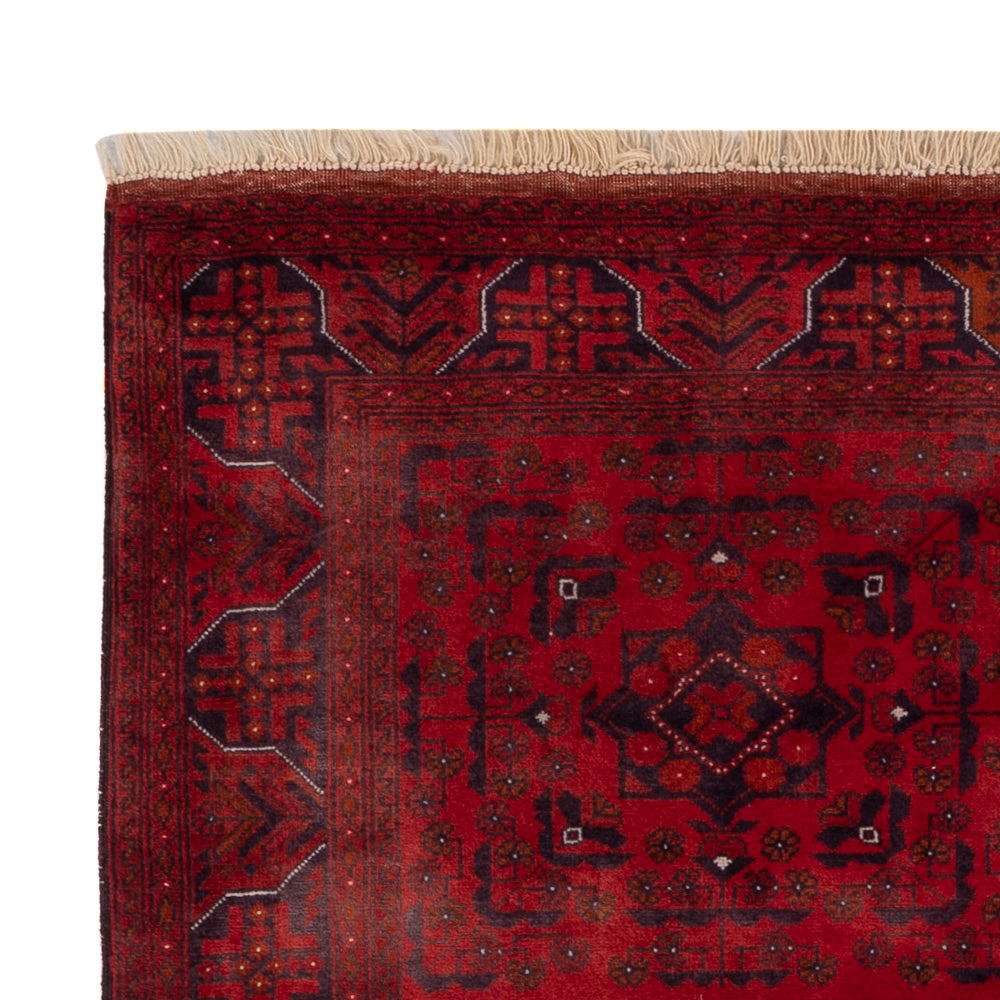 Afghansk matta - Kungliga - 139 x 101 cm - röd
