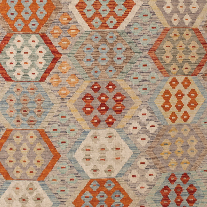 Kelim Teppich - Splash - 339 x 253 cm - bunt