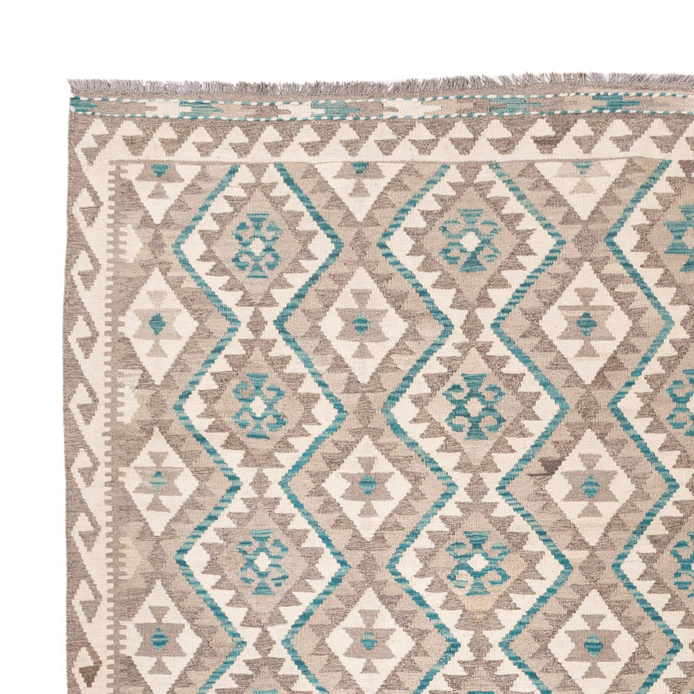 Kelim Carpet - Splash - 300 x 257 cm - natur
