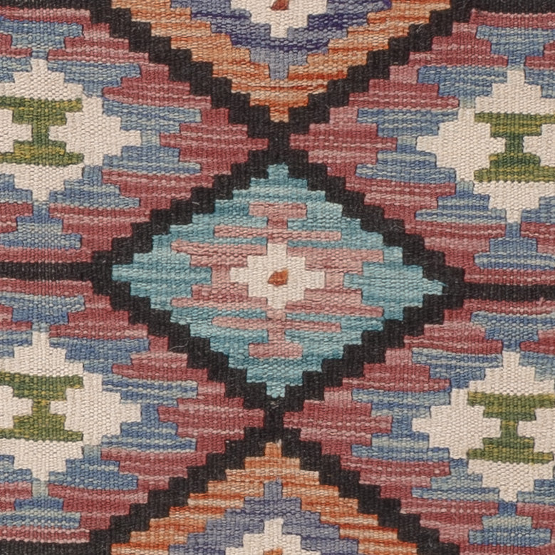 Kelim Carpet - Splash kvadrat  - 102 x 101 cm - flerfärgad