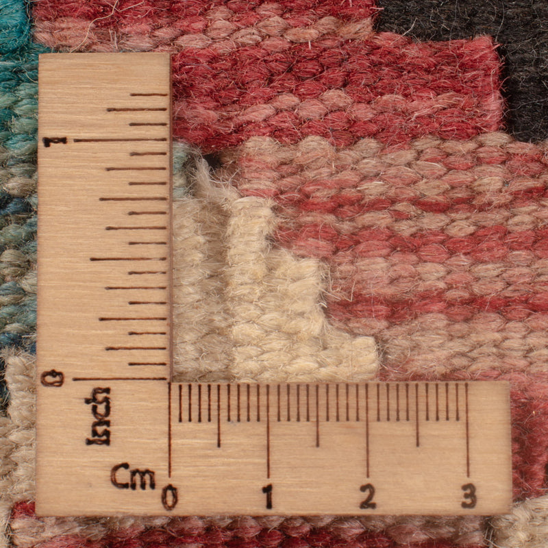 Kelim Carpet - Splash kvadrat  - 102 x 101 cm - flerfärgad