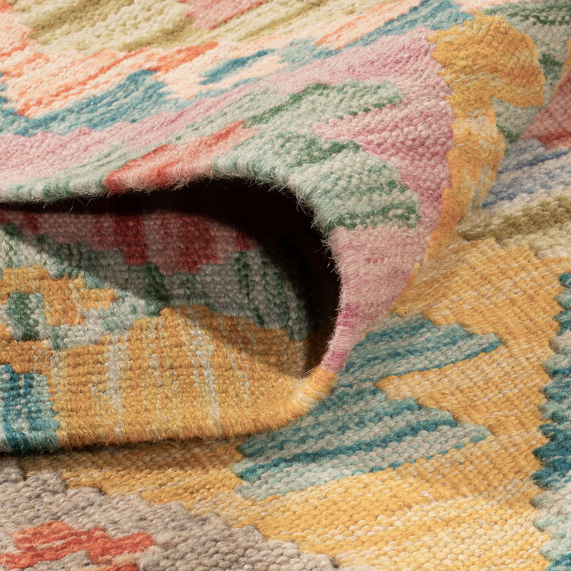 Kelim Teppich - Splash - 393 x 307 cm - bunt