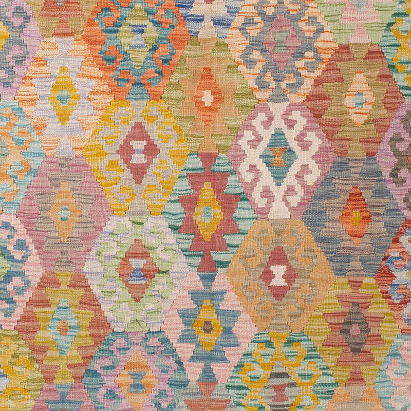 Kelim Teppich - Splash - 347 x 254 cm - bunt