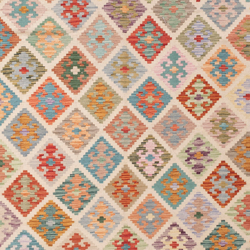 Kelim Teppich - Splash - 387 x 310 cm - bunt