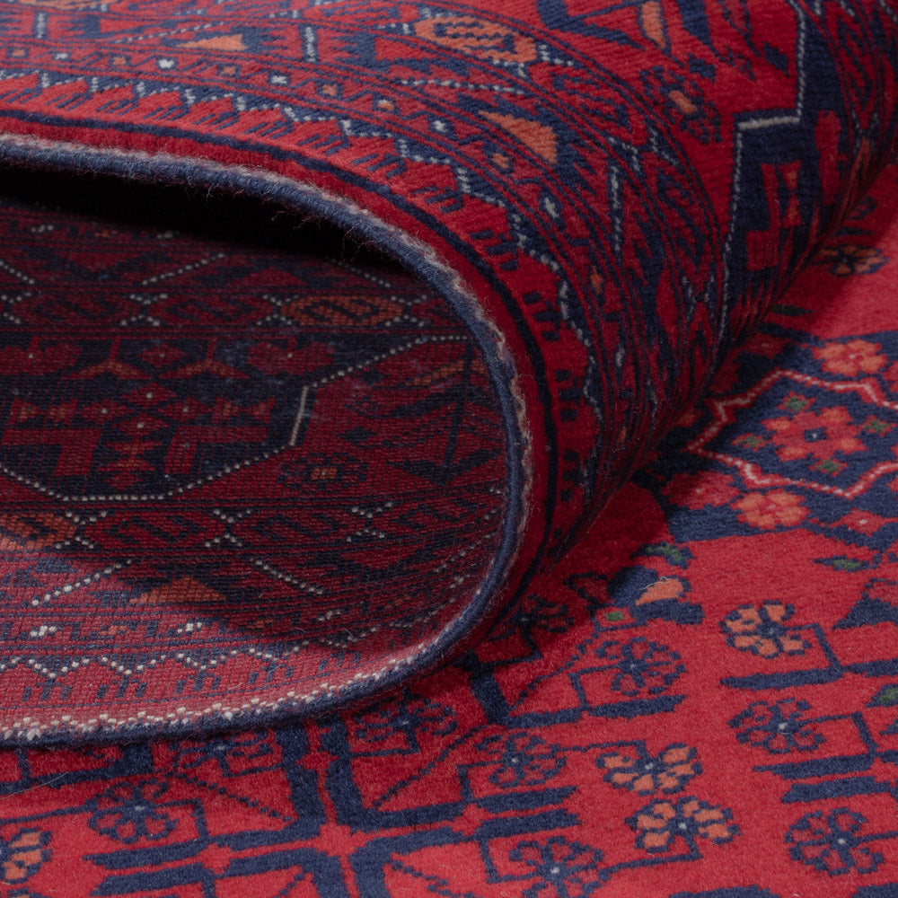 Afghansk matta - Kungliga - 242 x 172 cm - röd