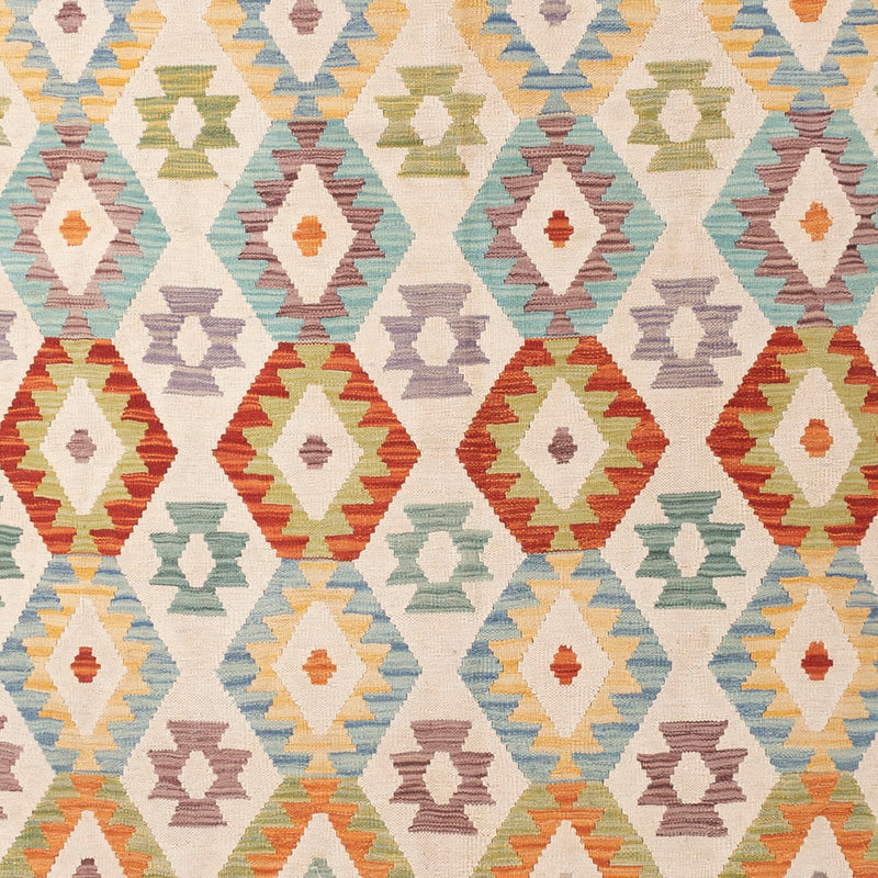 Kelim Teppich - Splash - 389 x 314 cm - bunt