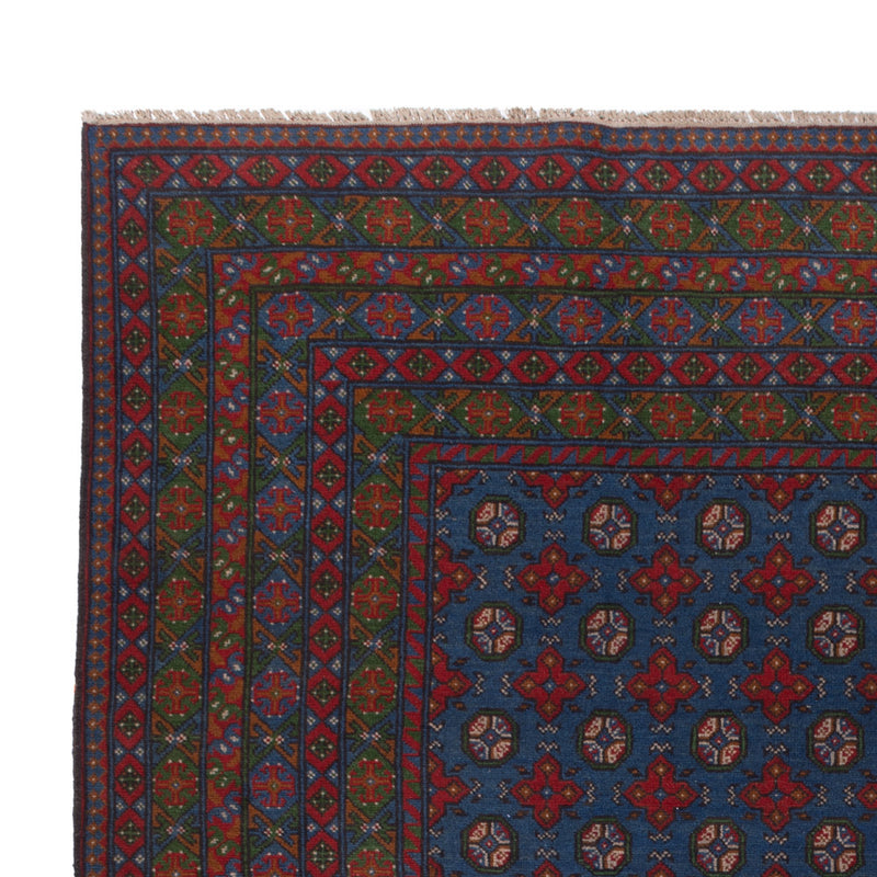 Afghan Teppich - Filpa - 355 x 252 cm - blau